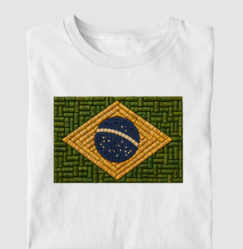 Camiseta Vinho - Brasil de Rolha