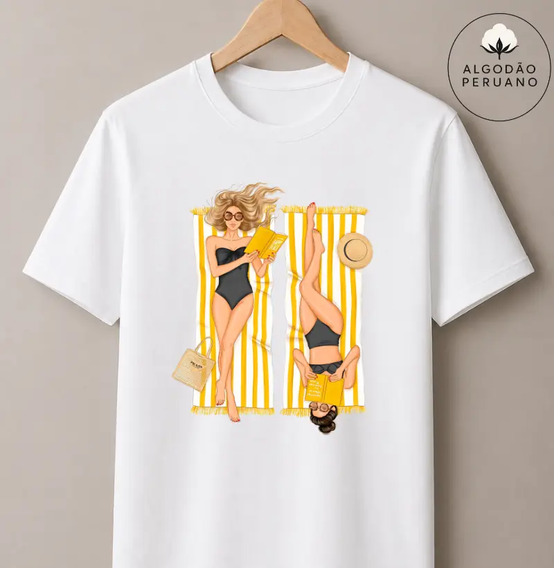 Camiseta Algodão Peruano - Summer Pages 