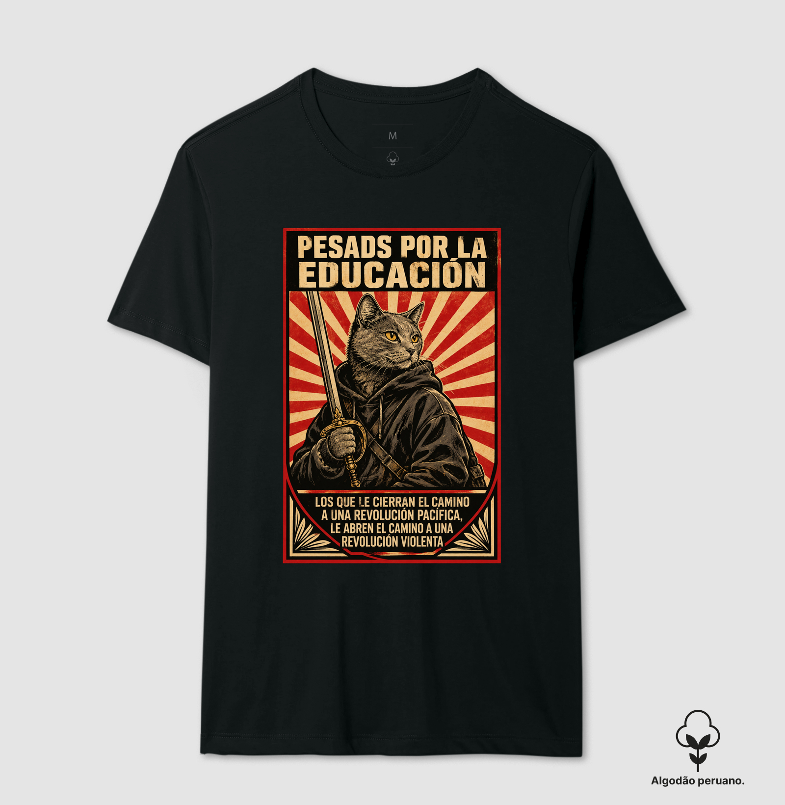 La vida ainda es un valor - Camiseta Algodão Peruano