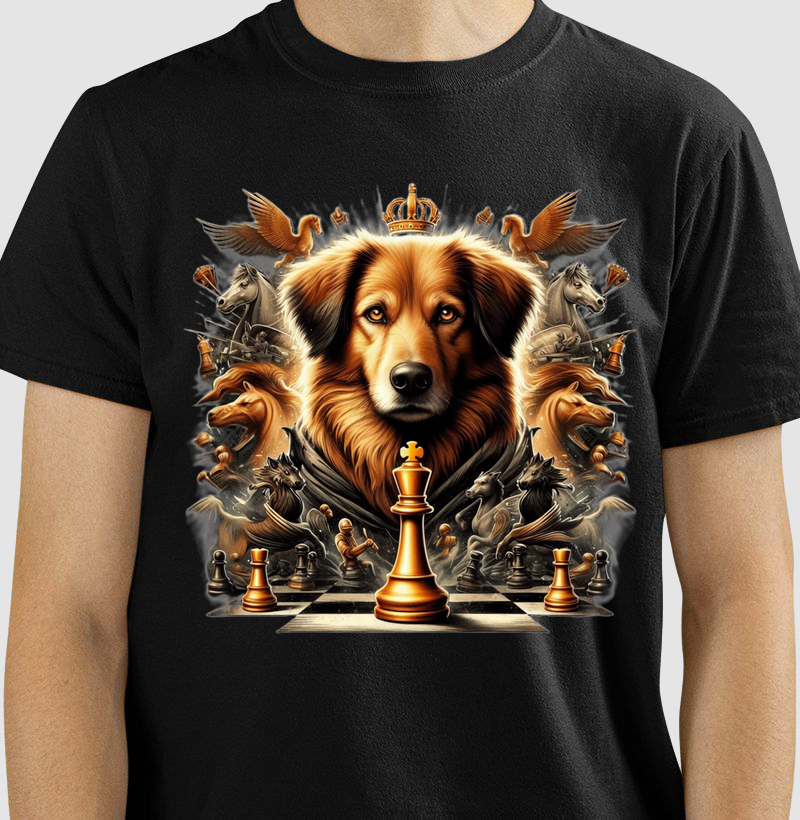 Golden Retriever do xadrez