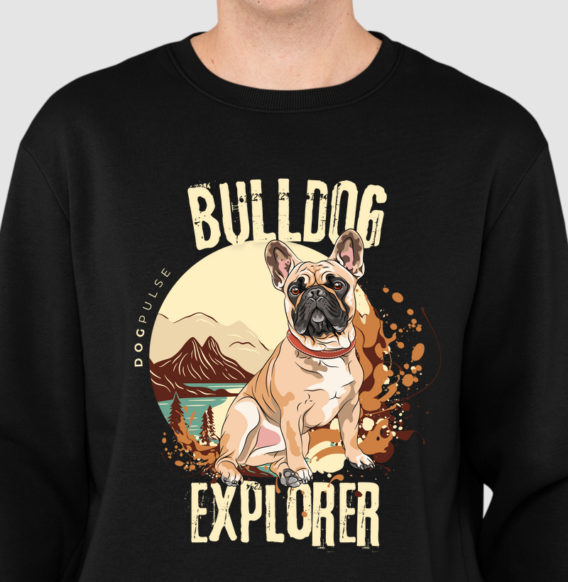 Suéter Moletom Dog Pulse Bulldog Explorer – Adventure Awaits