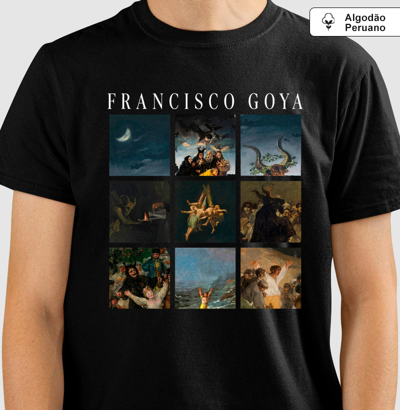 Camiseta Algodão Peruano Francisco Goya Obras De Arte 