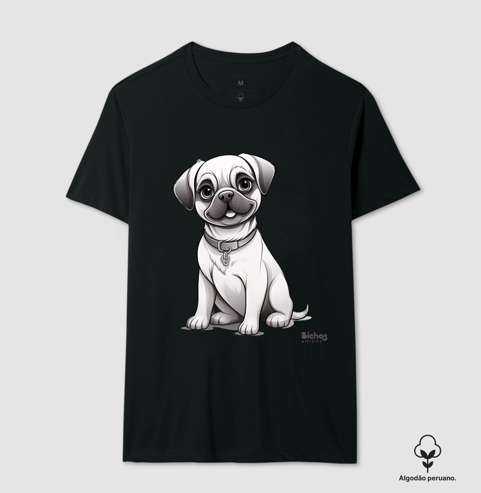 Camiseta Pug - Bichos Amigos