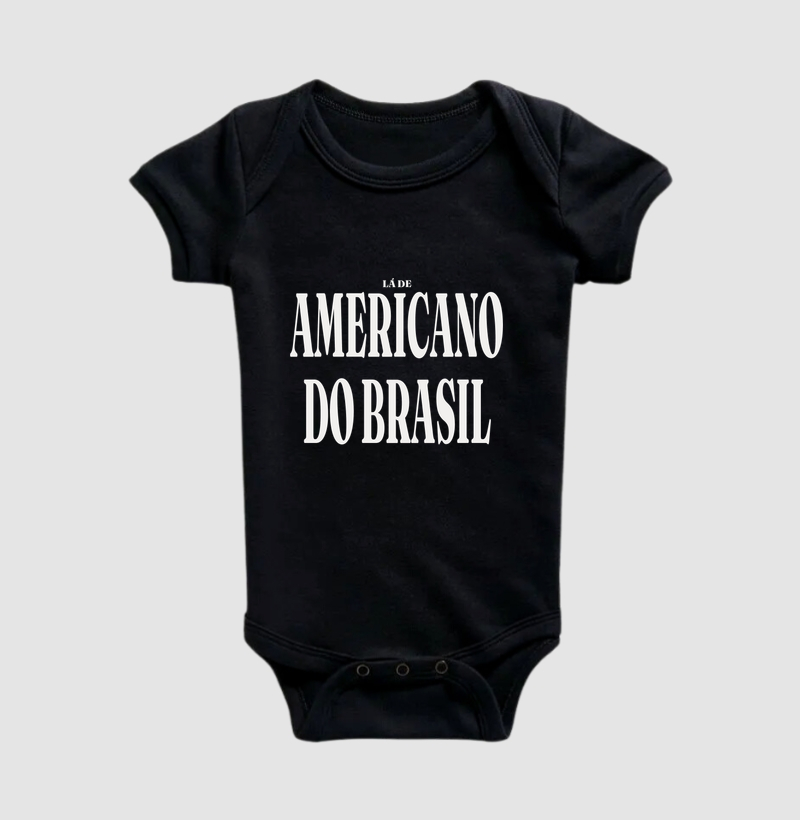 Americano do Brasil | Tipografia GO - Body Infantil