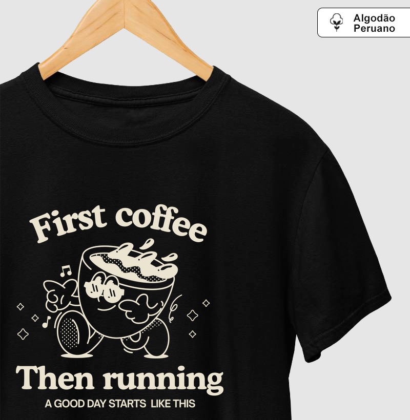 First coffee, then running