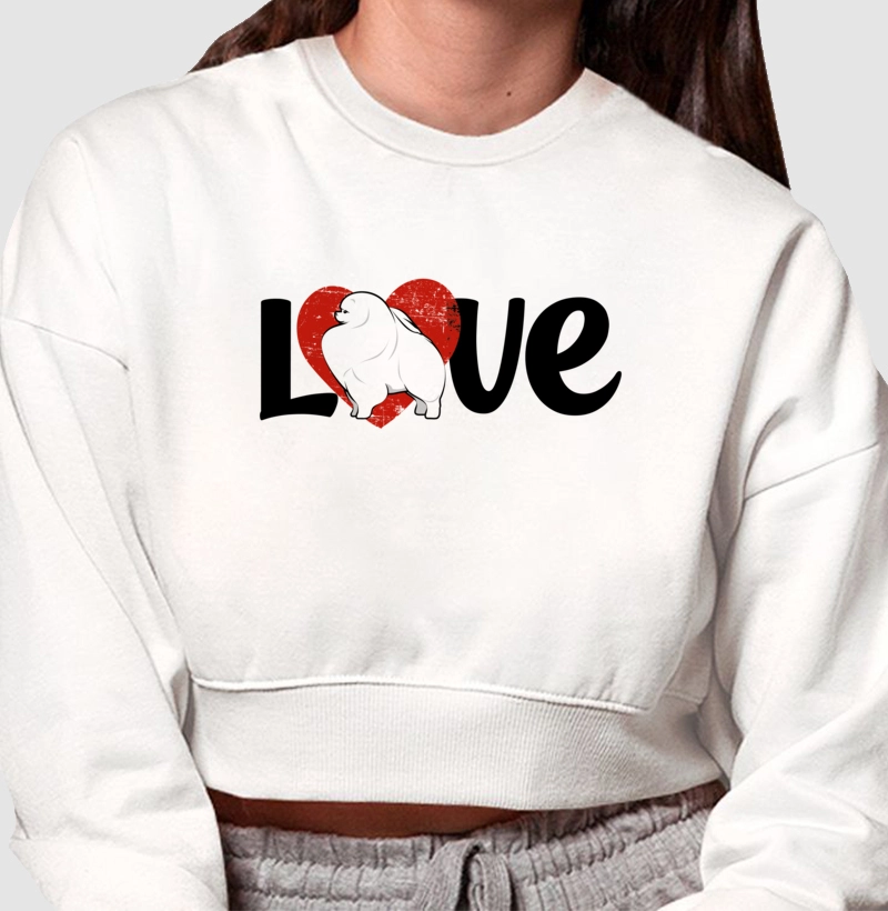 Moletom Cropped Pomerania Love