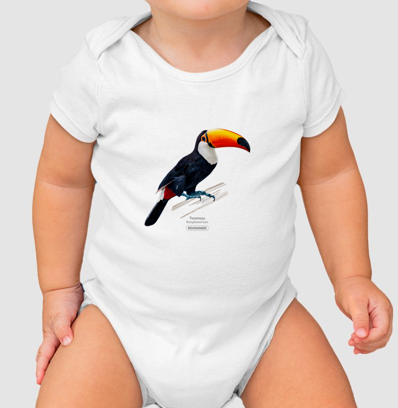 Inky Aves - Tucanuçu - Body Infantil