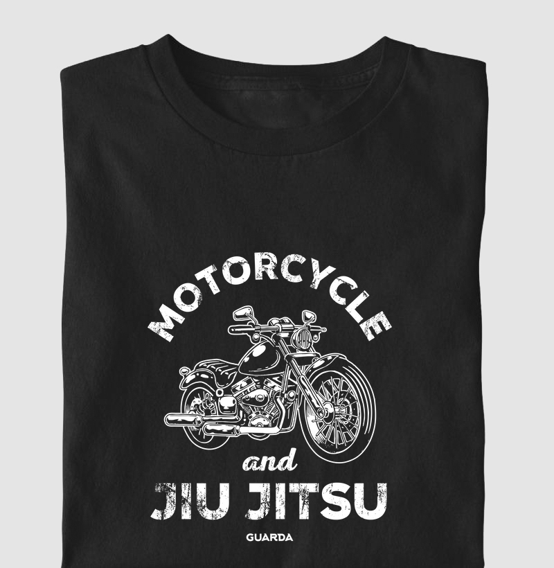 Camiseta Infantil Motorcycle and Jiu Jitsu