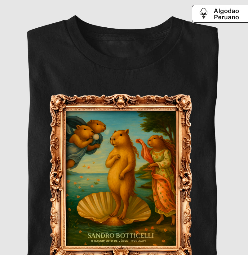 Sandro Botticelli e a capivara "O Nascimento de Vênus"