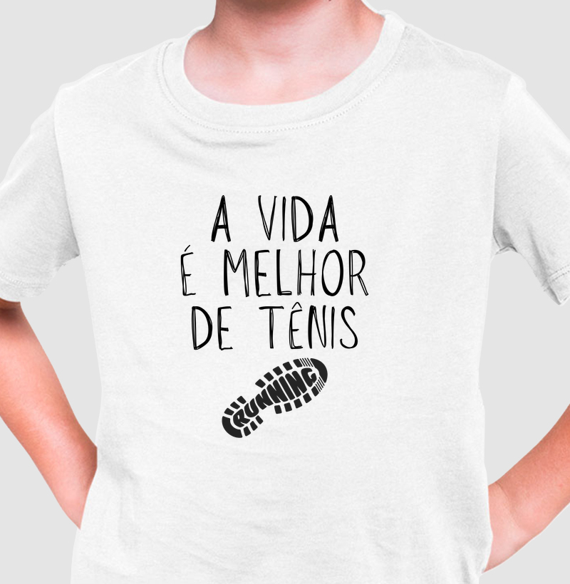 A vida é melhor de tênis de corrida