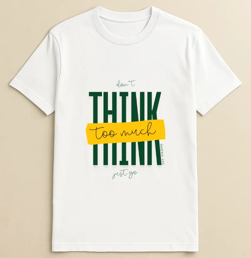 Camiseta Algodão Frase Só Vai