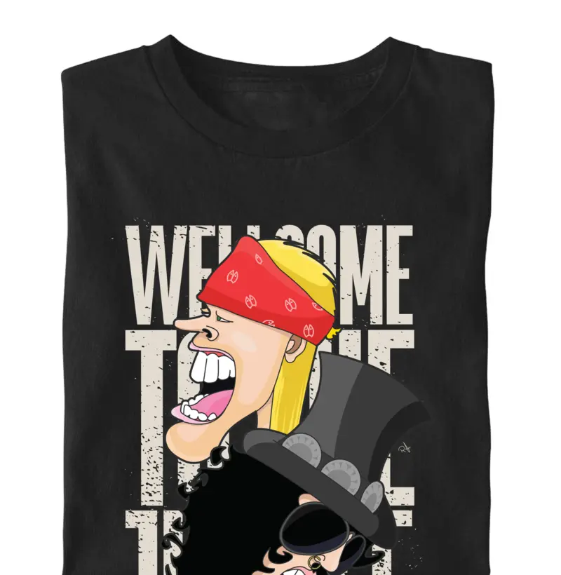 Camiseta Welcome to the Jungle | Rock Clássico Estilo 80s