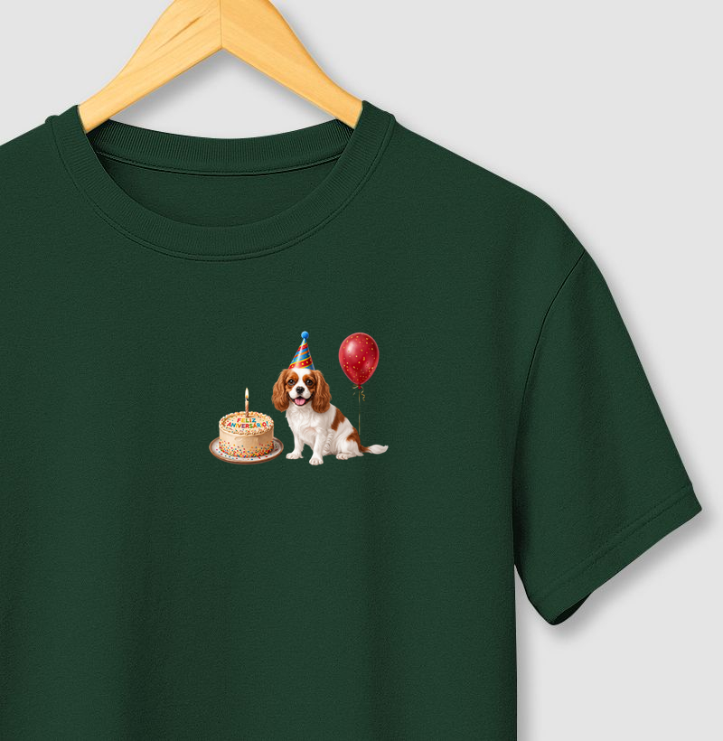 Cavalier King - Aniversário - Camiseta