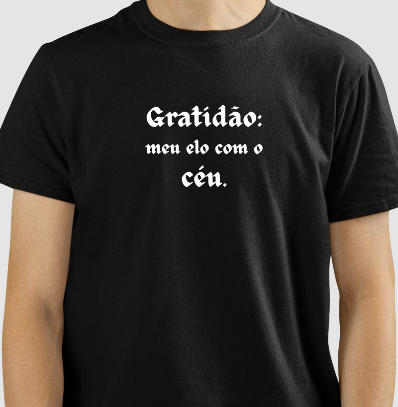 Gratidão: meu elo com o céu.