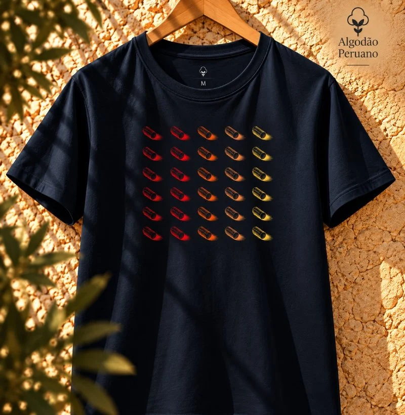 Camiseta Brasil de Vinhos - Rolhas - Camiseta Algodão Peruano