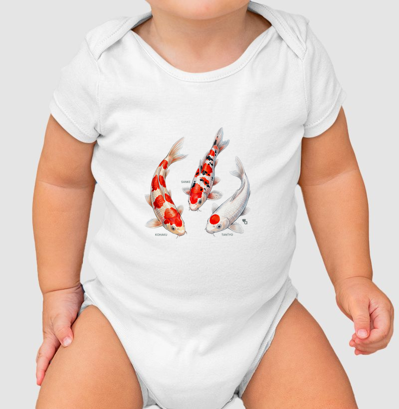 Peixes - Carpas Nishikigoi - Body Infantil
