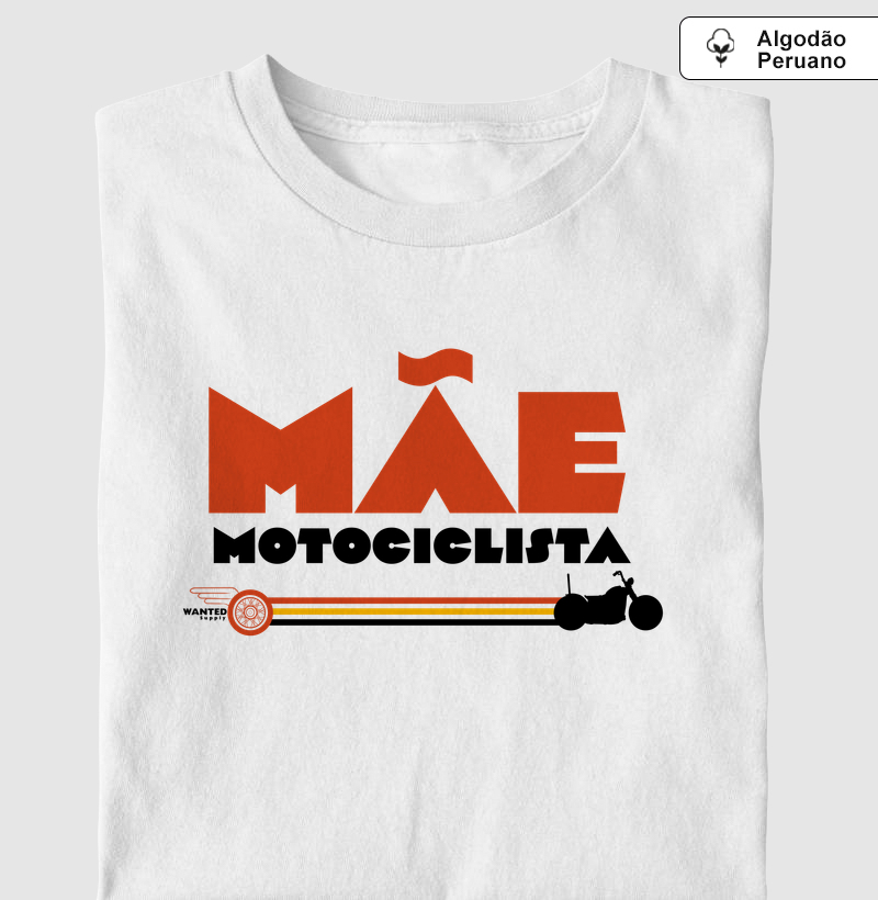 Prime Camiseta Mãe Motociclista