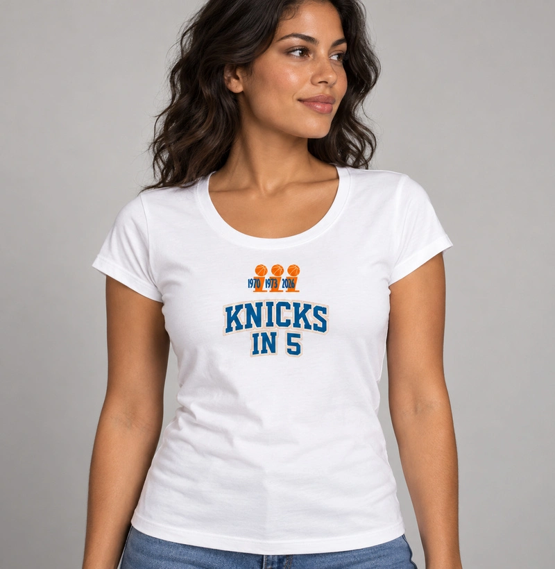 Camiseta Knicks in 5 — Convicção de Nova York | ADQ