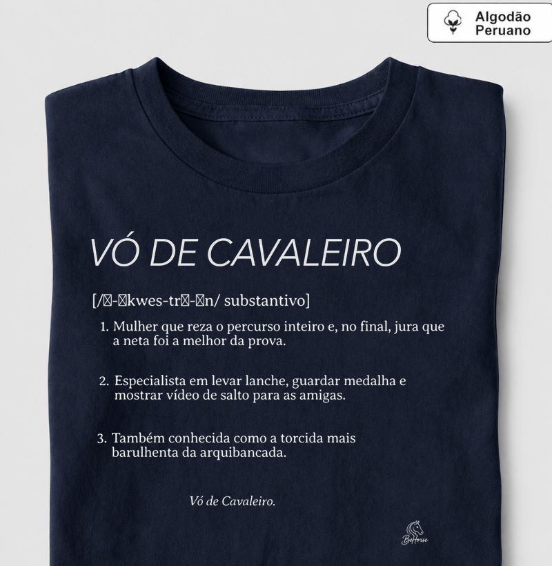 Vó de Cavaleiro PREMIUM  - Camiseta Algodão Peruano