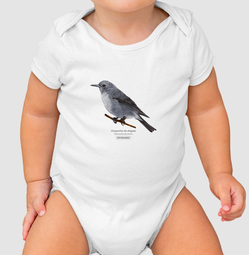 Inky Aves - Choquinha-de-alagoas - Body Infantil