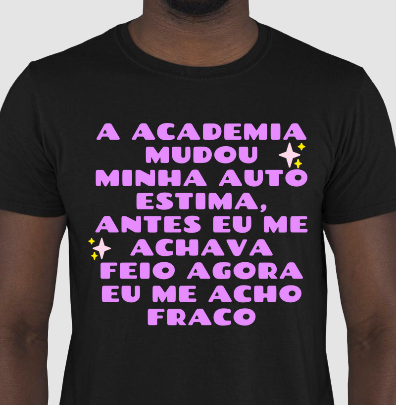 A academia mudou a minha auto estima antes eu me achava feio, agora eu me acho fraco
