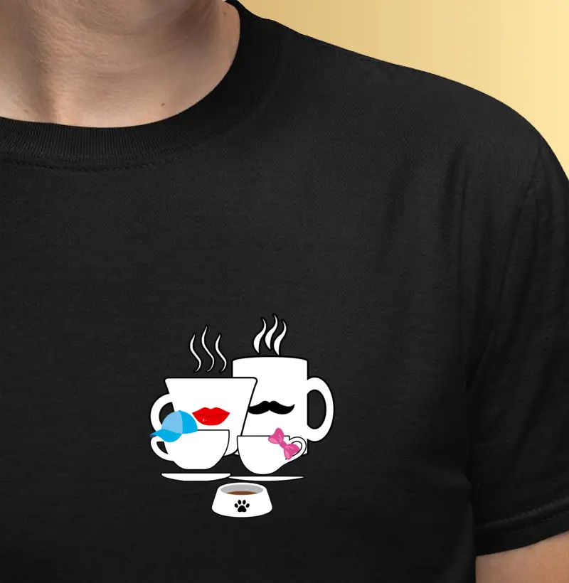 Pai, mãe, 1 filho e 1 filha + PET Cafeinados