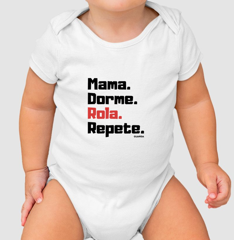 Mama. Dorme. Rola. Repete.