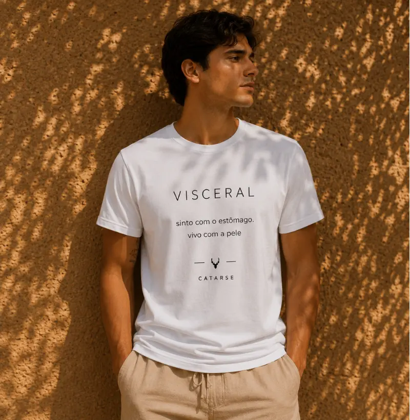 VISCERAL — “sinto com o estômago, vivo com a pele”