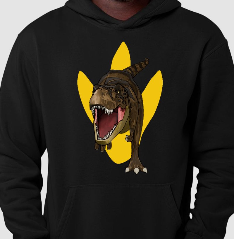 Blusa Dinossauro Moletom T-rex Algodão Premium Dinoloco