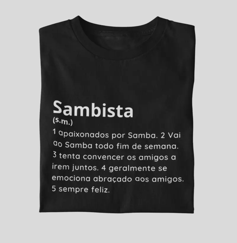 Sambista dicionário.