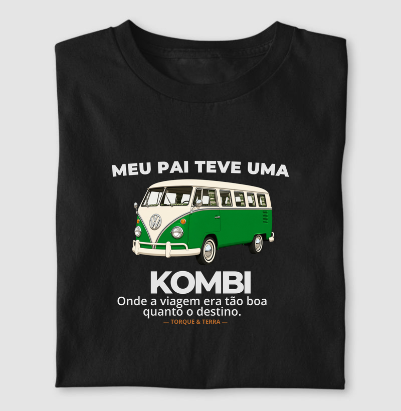 Meu pai teve uma - KOMBI - verde com off-white