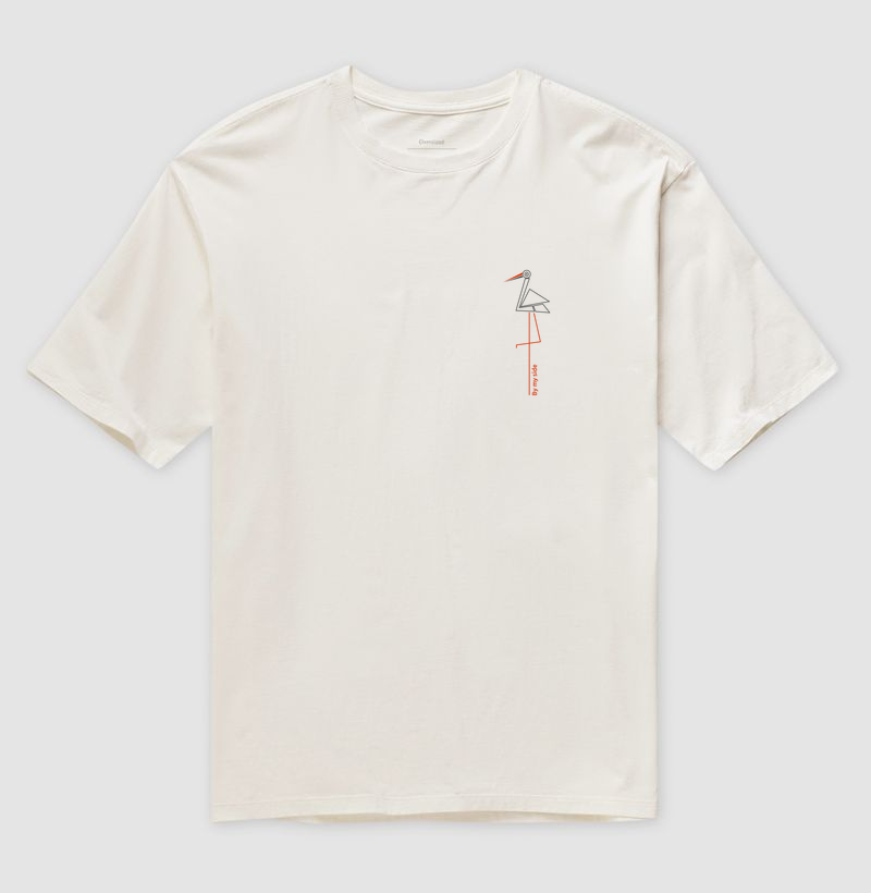 Garça Solitária - Oversized