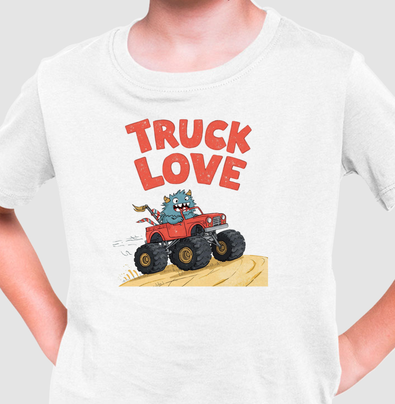 Camiseta Infantil: TRUCK LOVE (Mini Monster)