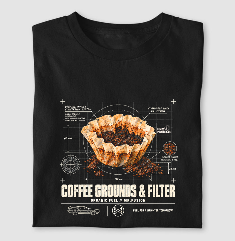 Coffee Grounds & Filter Organic Fuel - Camiseta