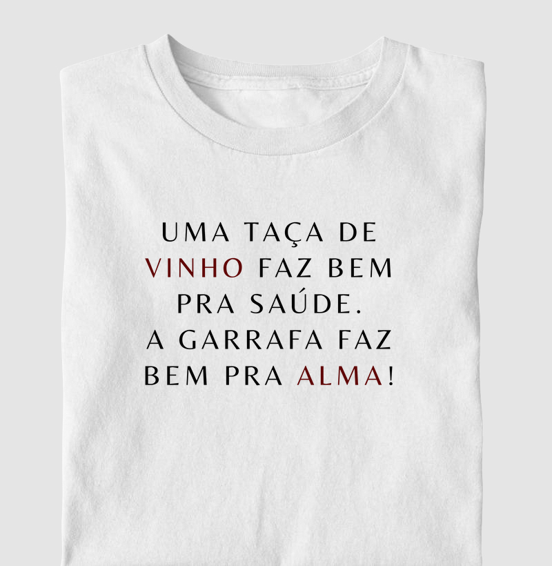 Camiseta Vinho para a Alma