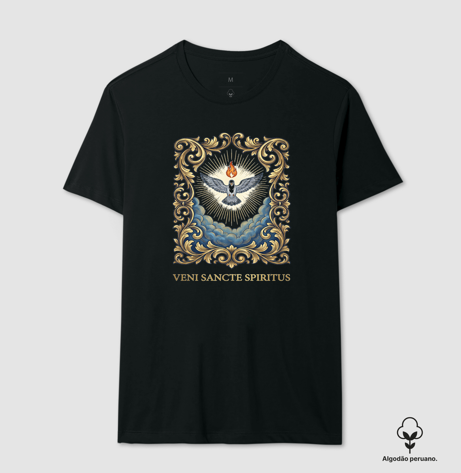 Medalha Espirito Santo - Camiseta Algodão Peruano
