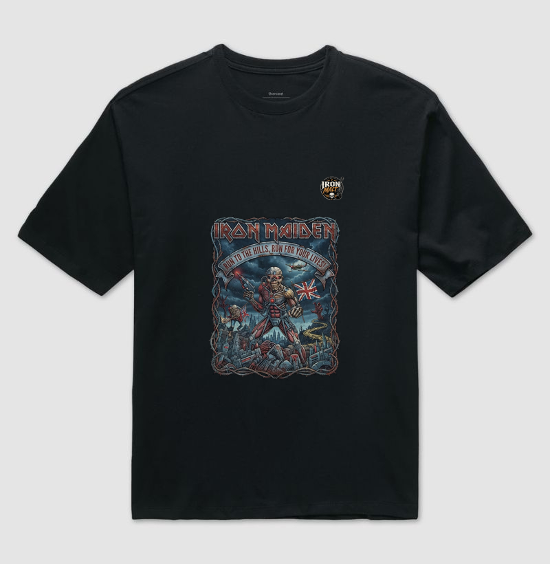 Camiseta Iron Maiden “Run to the Hills”