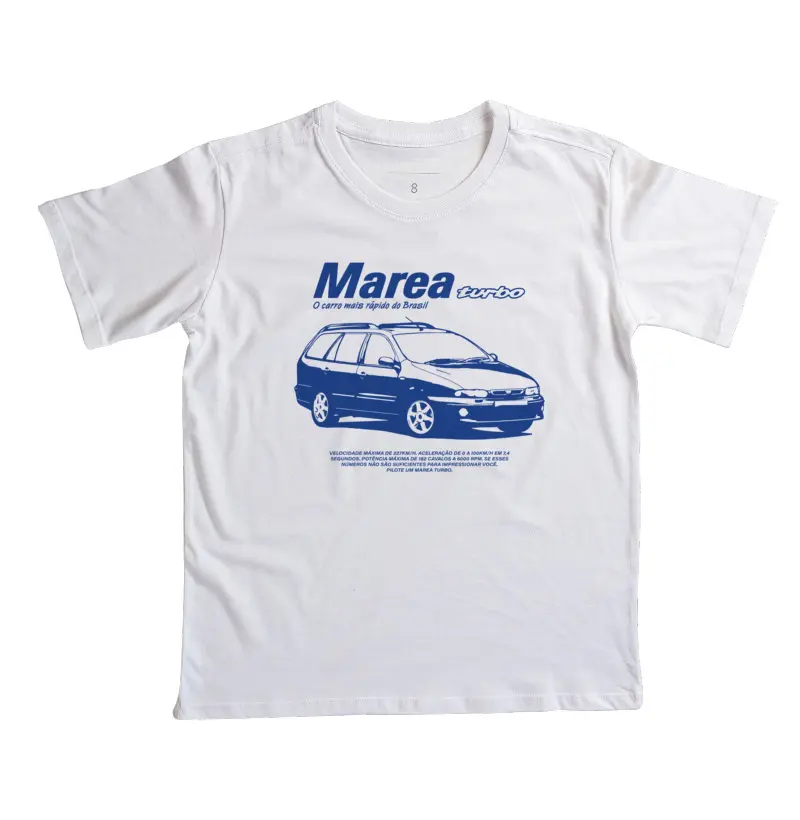 Marea Turbo | O carro mais rápido do Brasil - Camiseta Infantil