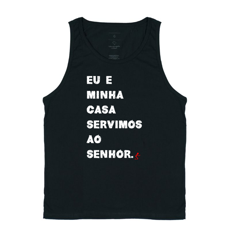Regata Cristã Eu e Minha Casa Serviremos ao Senhor - Regata