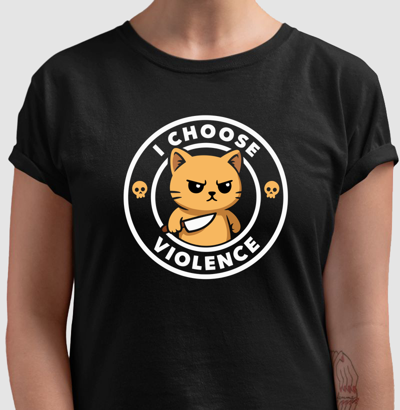 I Choose Violence Cat
