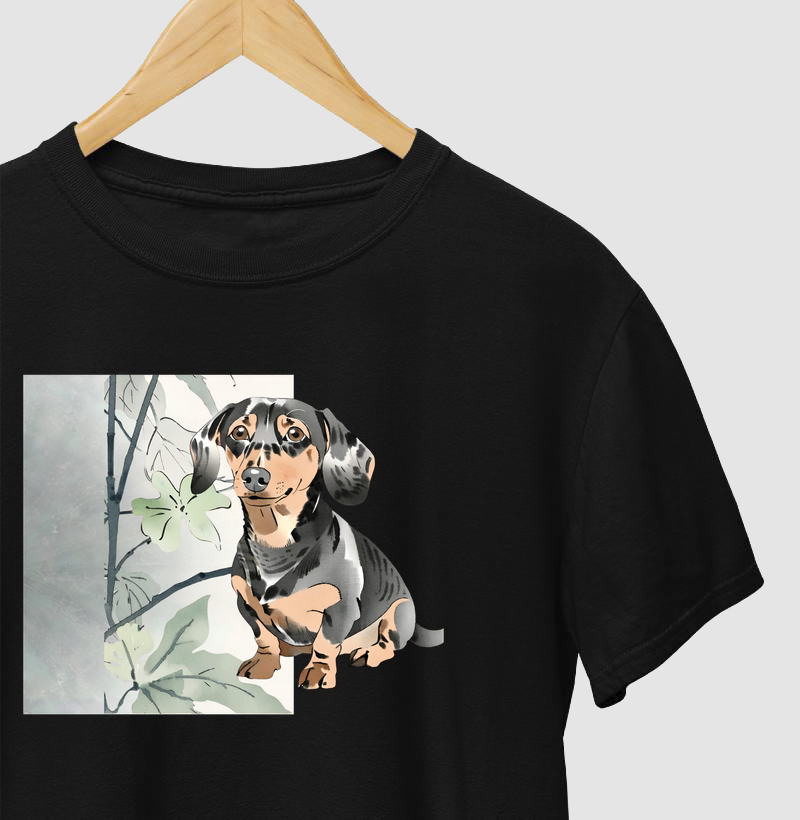 Floral Dachshund