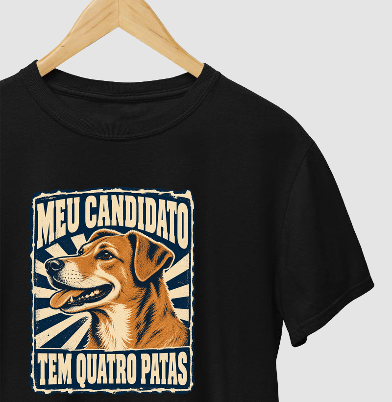 Meu Candidato tem 4 patas - Camiseta