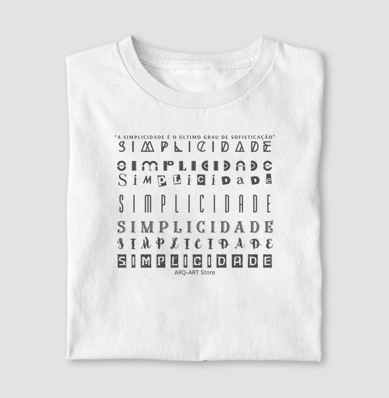 A simplicidade...