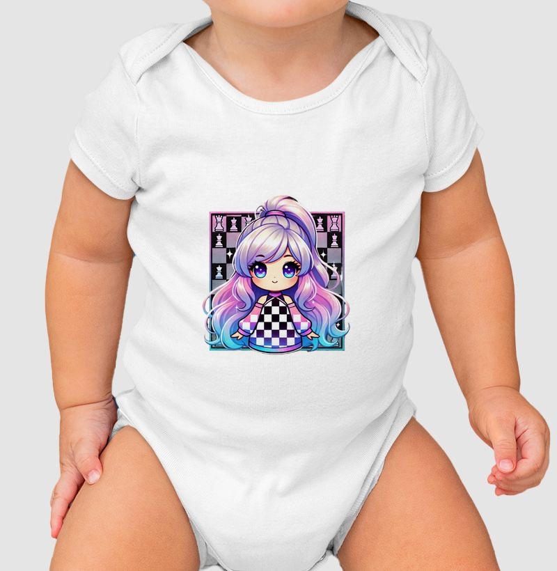 menina mangá do xadrez