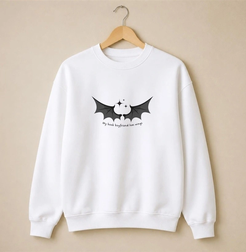 He has wings - Suéter Moletom