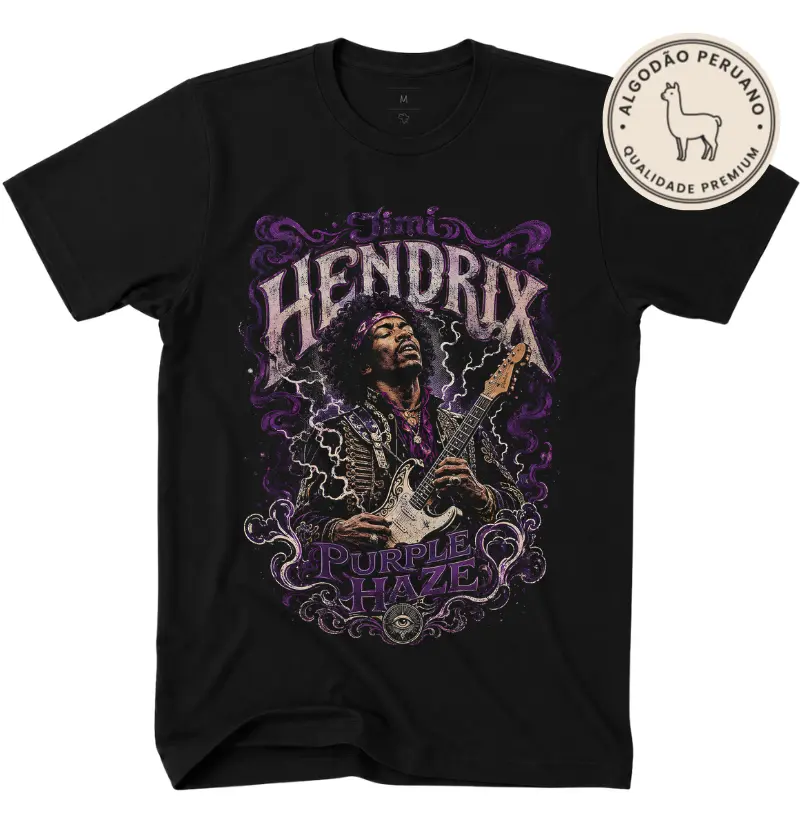 Camiseta Algodão Peruano Purple Haze