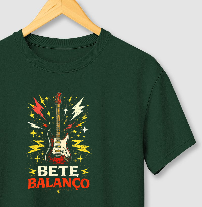 Camiseta Bete Balanço. Coleção Música. Masculina e Feminina. Algodão Premium.
