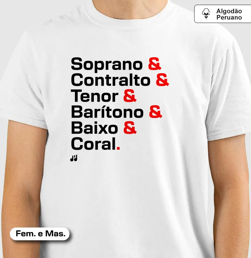 Soprano & Contralto & Tenor & Barítono & Baixo & Coral.