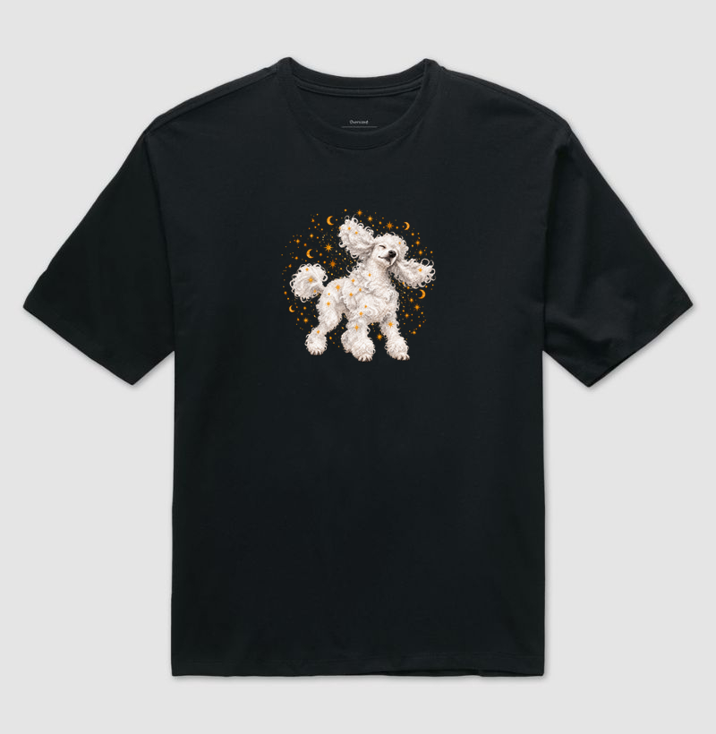 Cachorro Sacundindo Estrelas - Camiseta Oversized