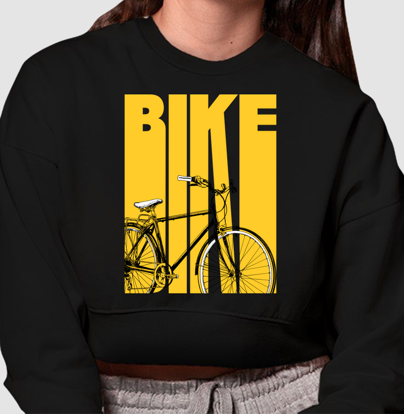 MOLETOM CROPPED YELLOWPEDAL BIKE